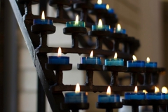 interior - candles and prayer